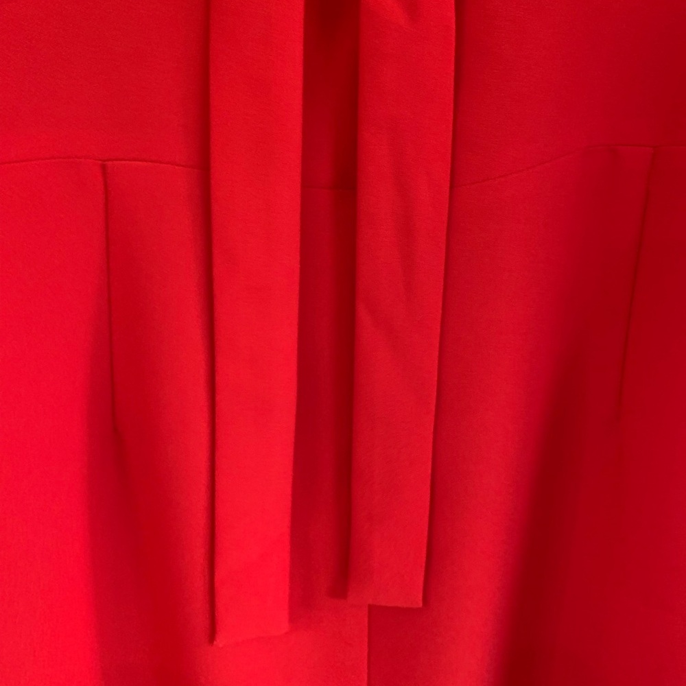 Banana Republic Red Bell Sleeve Crew Neck Dress - Picture 9 of 11